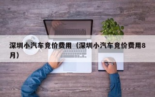 深圳小汽车竞价费用（深圳小汽车竞价费用8月）