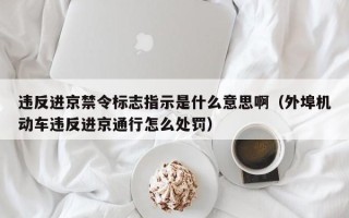 违反进京禁令标志指示是什么意思啊（外埠机动车违反进京通行怎么处罚）