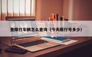 查限行车辆怎么查询（今天限行号多少）